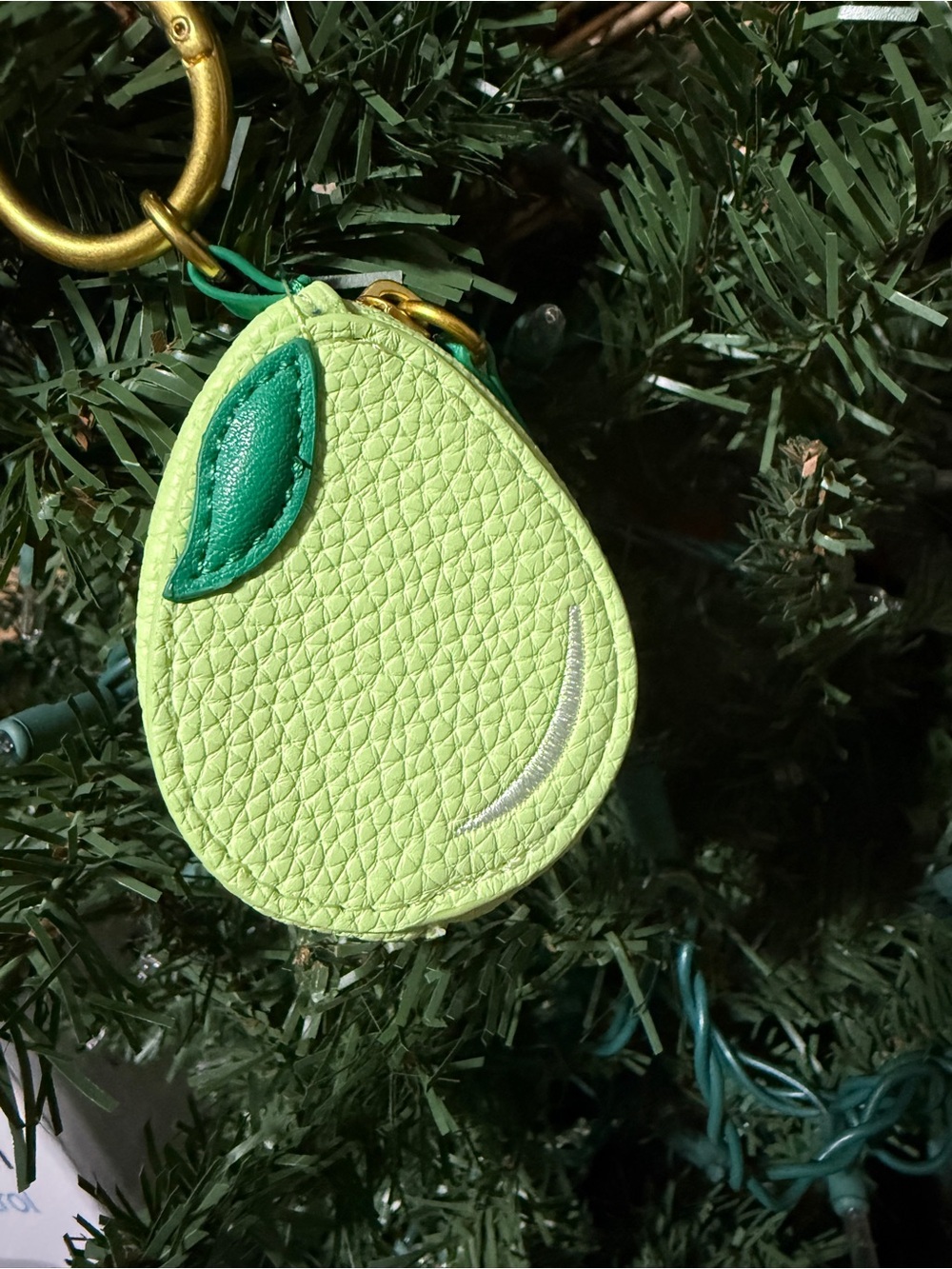 Pear Green Small Keychain Purse Charm